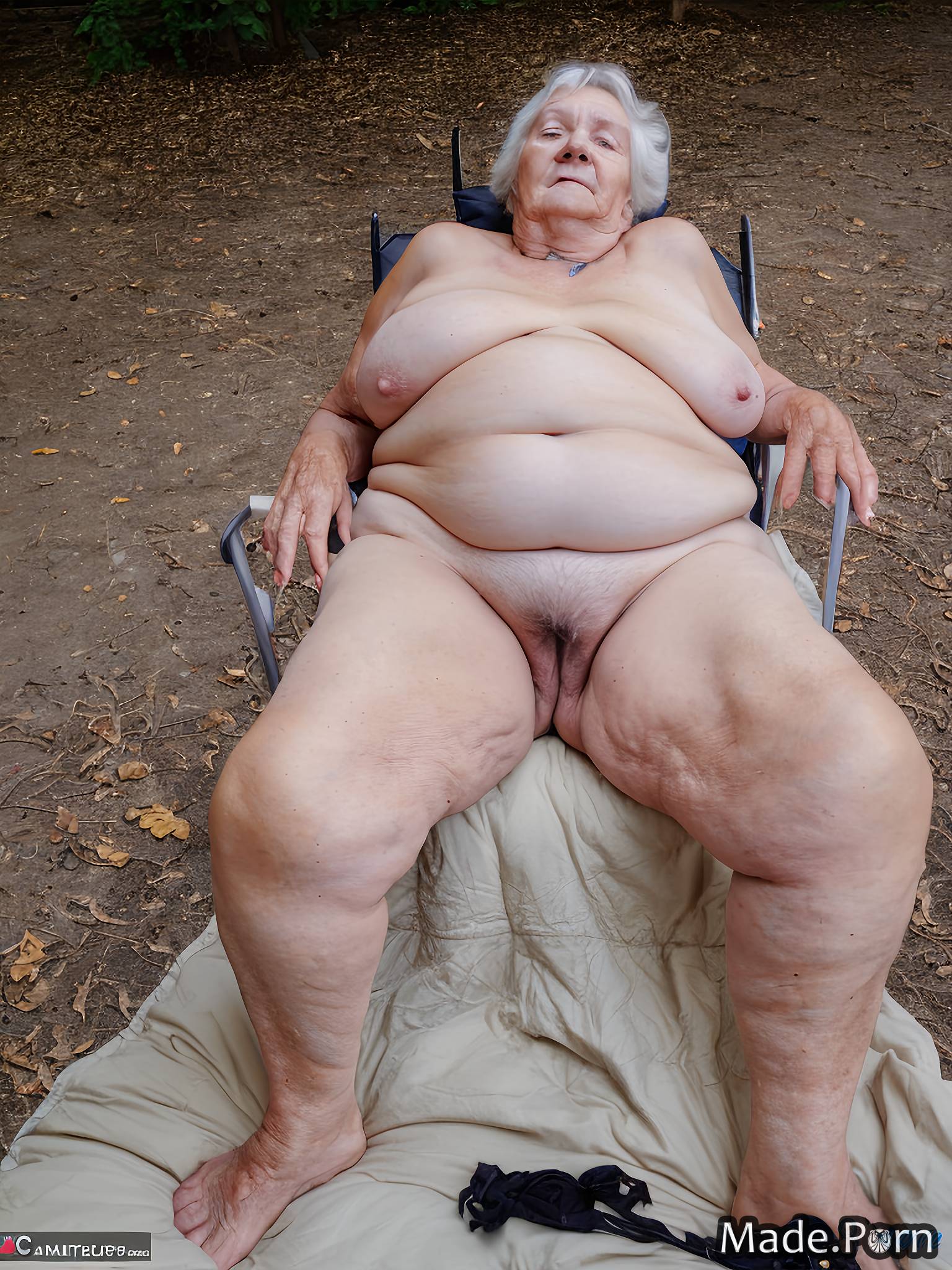 nipples german gigantic boobs nude looking at viewer park woman