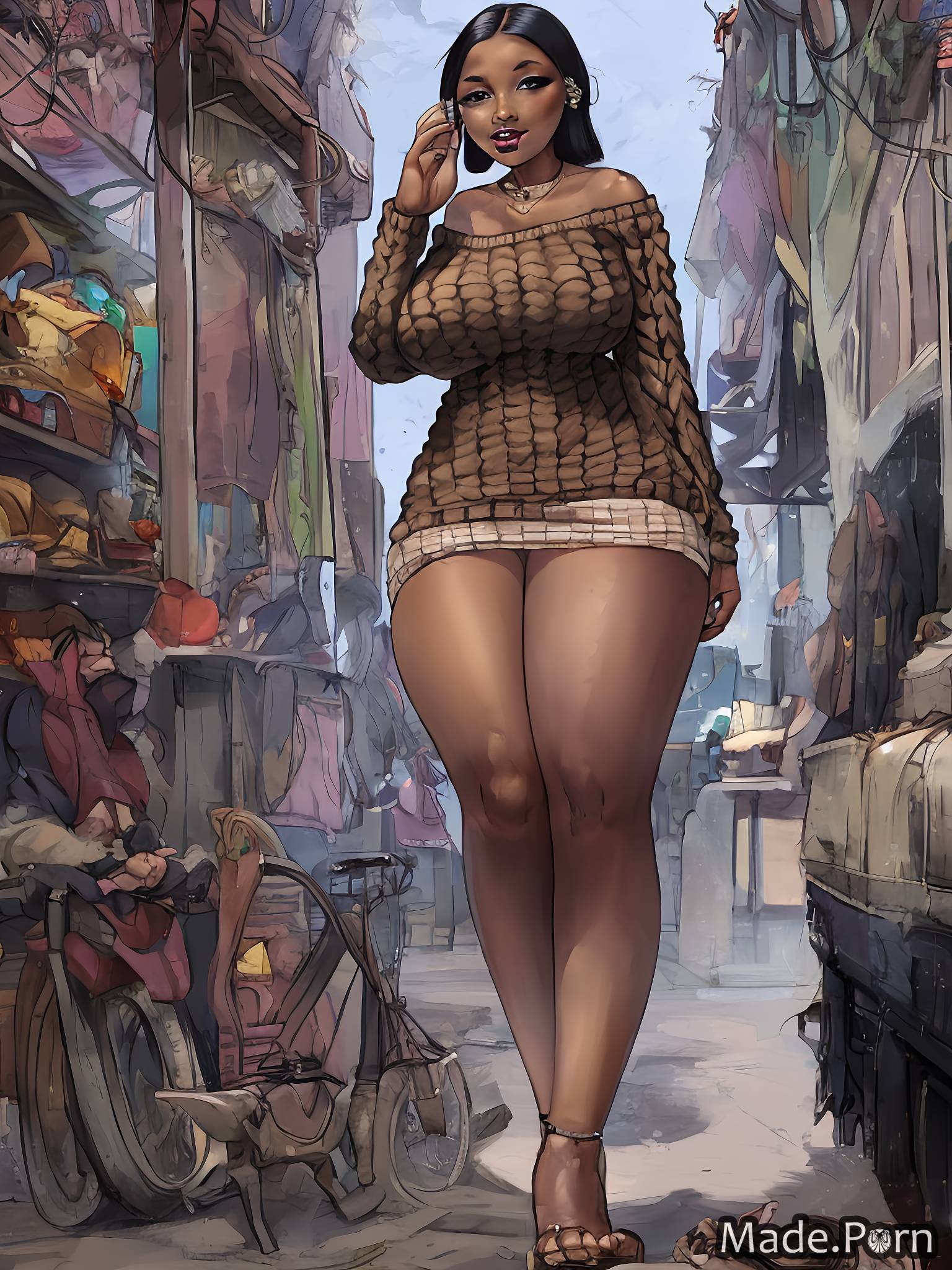 street sweater thick thighs mini skirt smile hairy 20