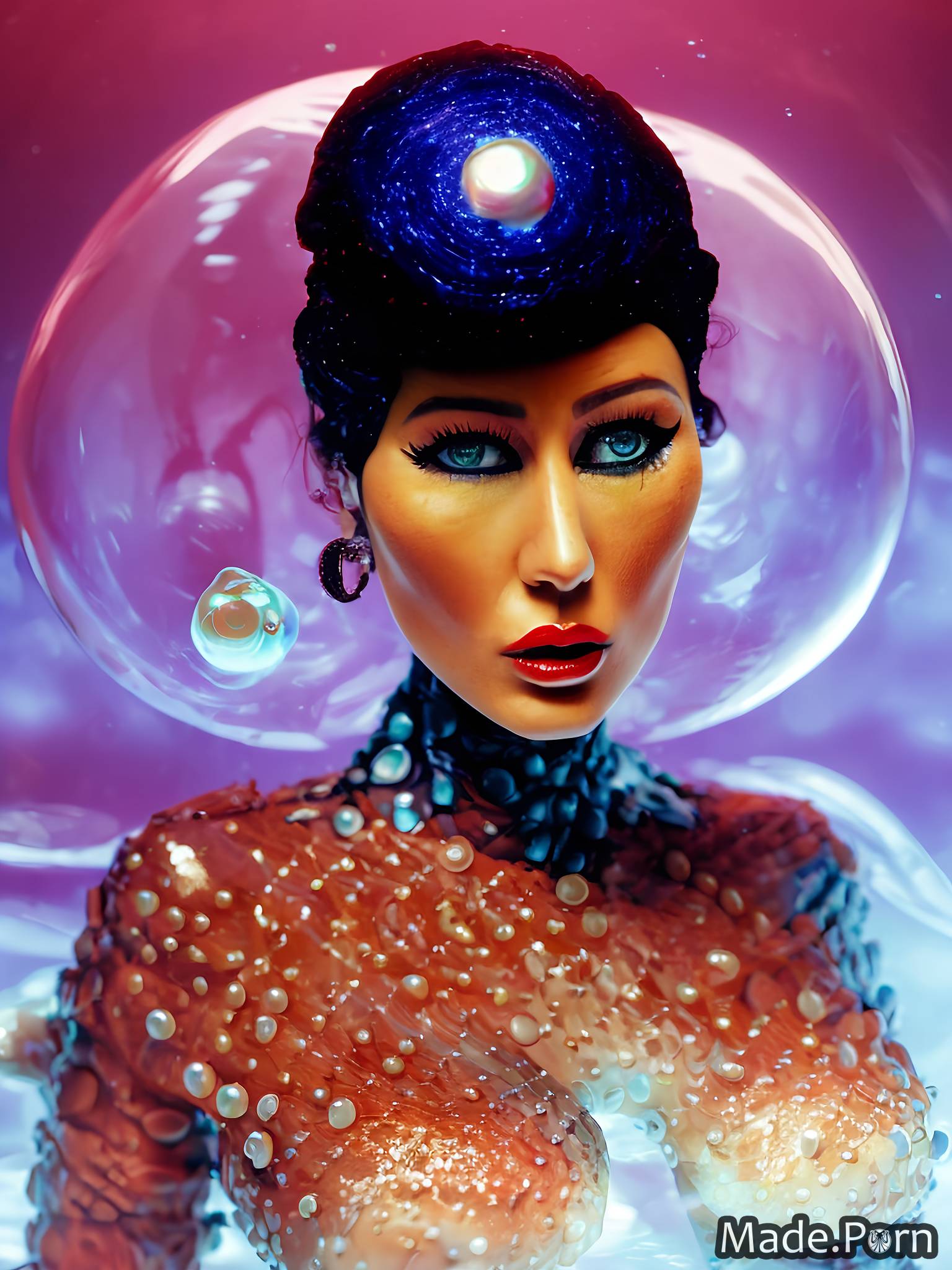 fantasy armor 20 wet surrealism underwater harlequin alien planet